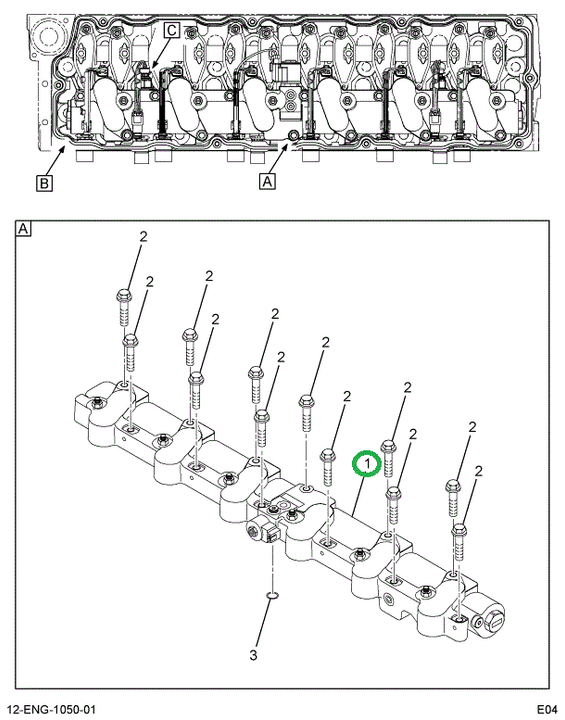 1847786C96 Rail Assembly High Pressure Oi