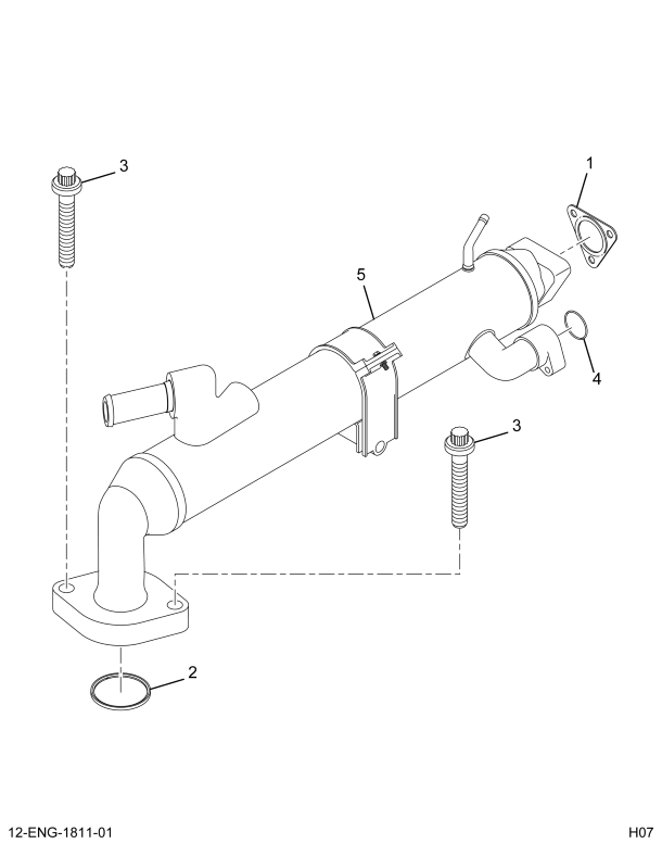 1848258C92 COOLER,KIT EGR COOLER