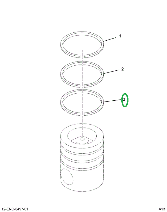 1848783C1 Ring, Piston Oil Control