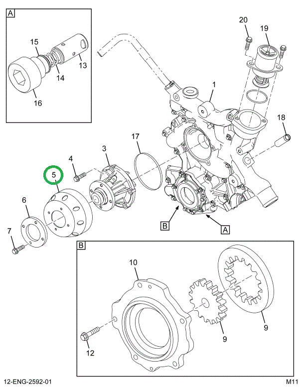 1850341C1 PULLEY WATER PUMP FLANGE