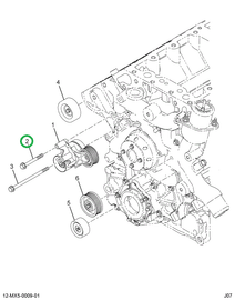 1855168C1 BOLT M8X1.25-6G 68MM HEX FLNG