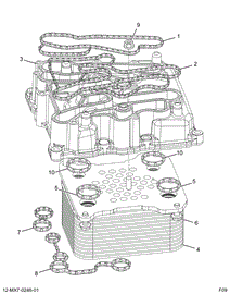 1855839C95 COVER ASSY OIL COOLER