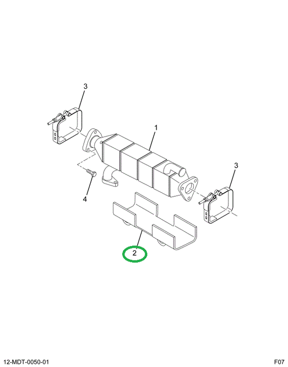 1872281C1 BRACKET 330MM EGR COOLER