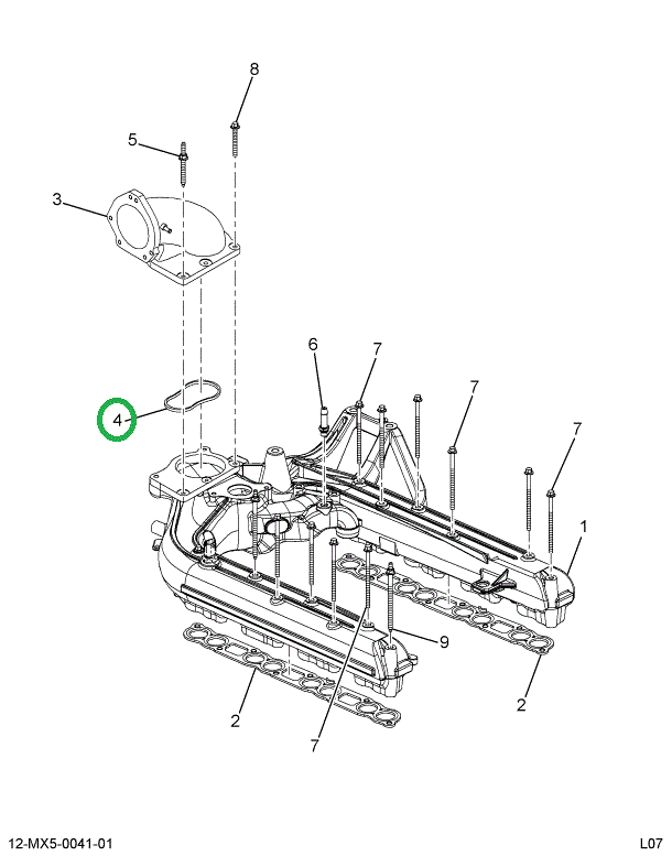 1873772C1 GASKET INTAKE ELBOW