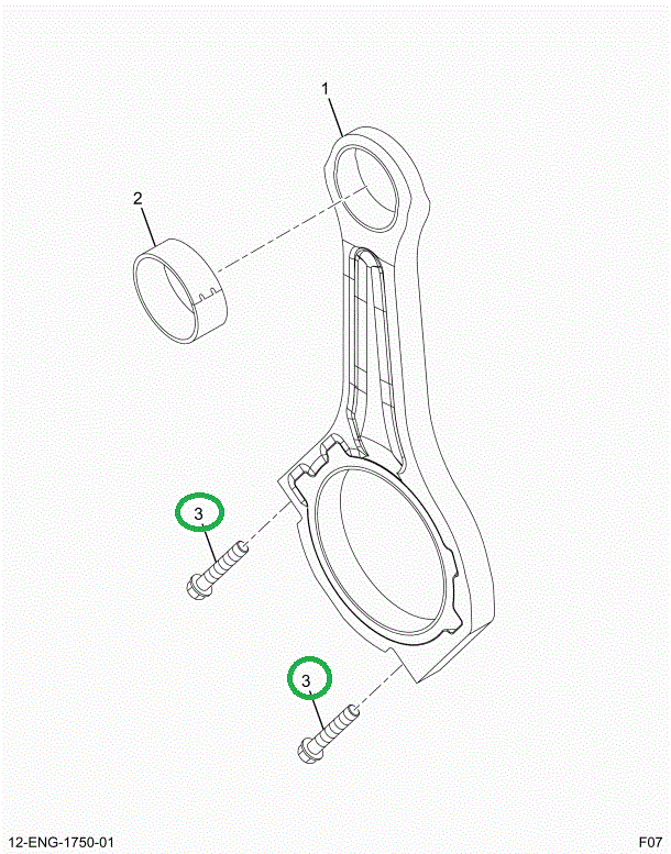 1873884C2 BOLT CONNECTING ROD