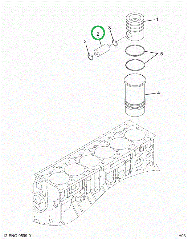 1874253C1 PIN PISTON  466/530/570