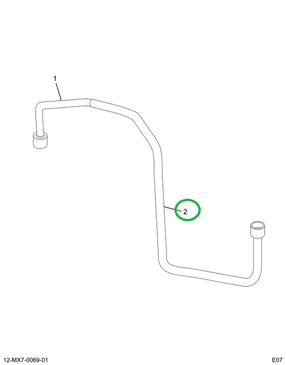1874337C1 SLEEVE FUEL LINE (626MM LONG)