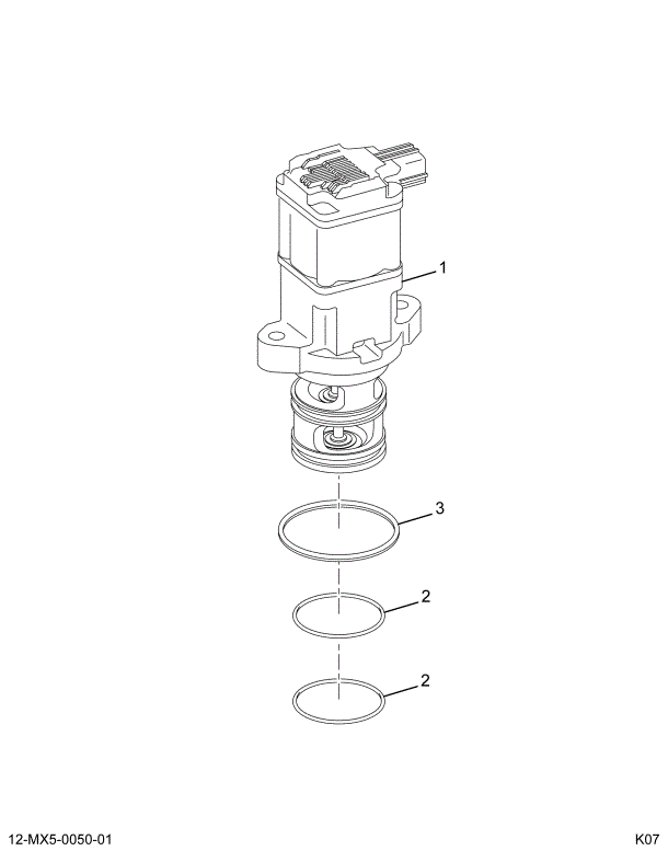 1875590C91 VALVE ASSY EGR W/O-RINGS