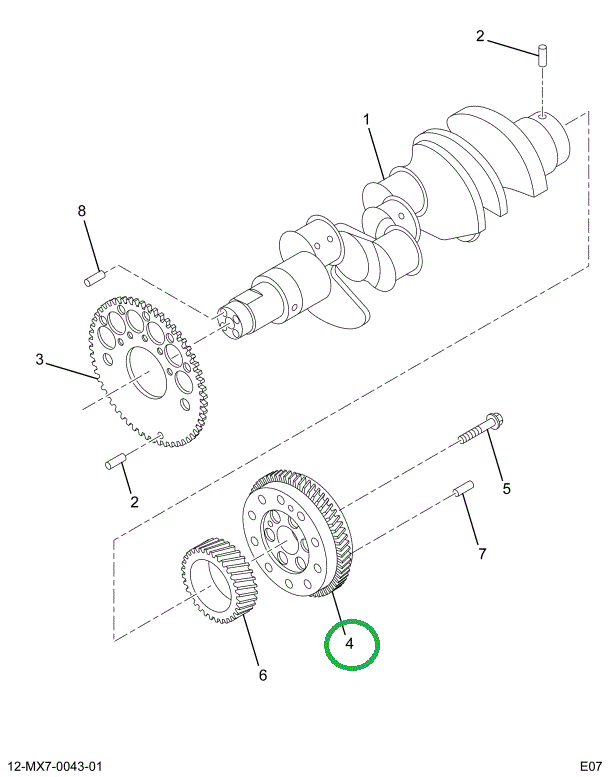 1875982C1 FLANGE CRANKSHAFT