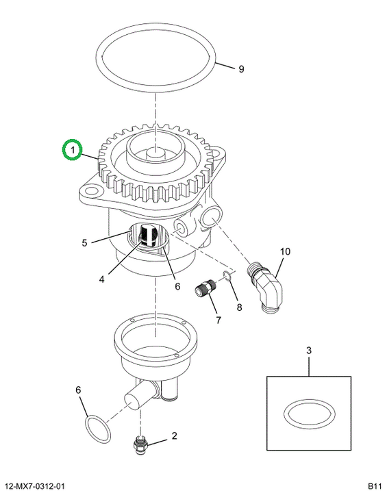 1875984C1 Gear, Power Steering Pump