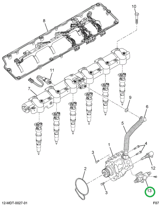 1876108C91 Kit, Fuel Pump Low Pressure