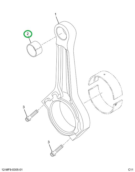 1877893C3 Bushing, Connecting Rod