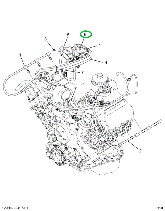 1878412C1 Harness, Switch Fuel Pressure