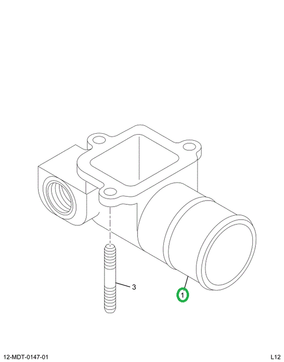 1879434C1 Elbow, Inlet Water