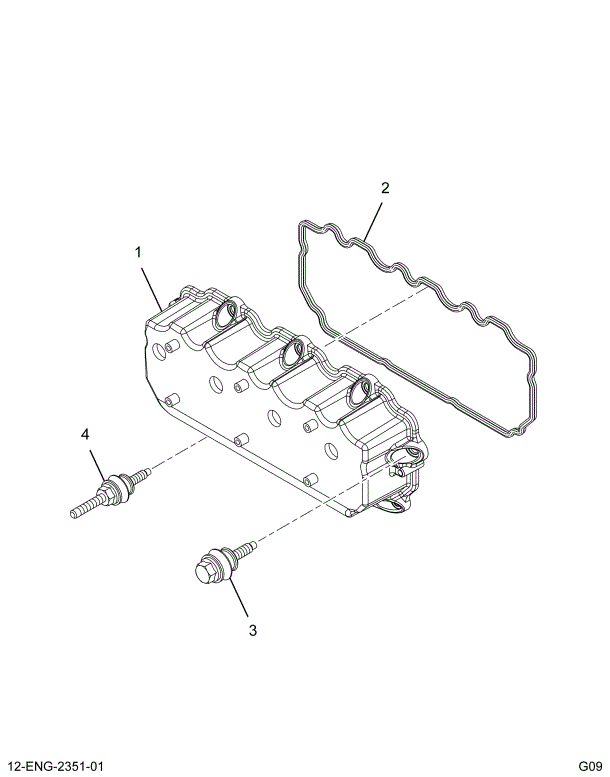 1880033C91 COVER,KIT VALVE COVER LEFT