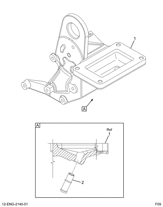 1880540C91 BRACKET ASSY AIR COMPRESSOR