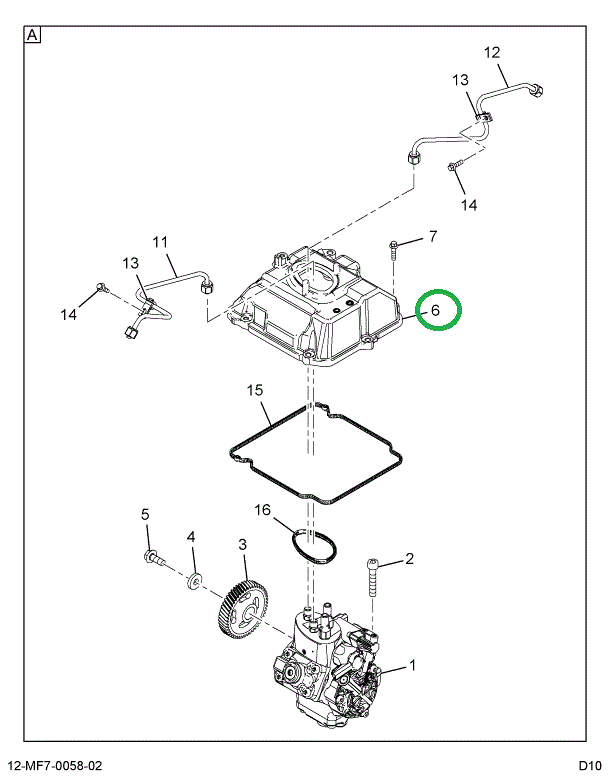 1880774C1 COVER HIGH PRESSURE FUEL PUMP