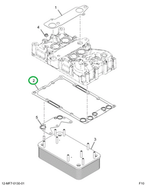 1880889C1 GASKET COOLER COVER TO CRKCSE