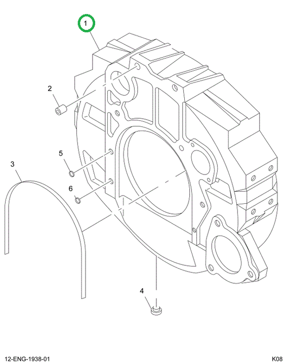 1881197C1 Housing, Flywheel