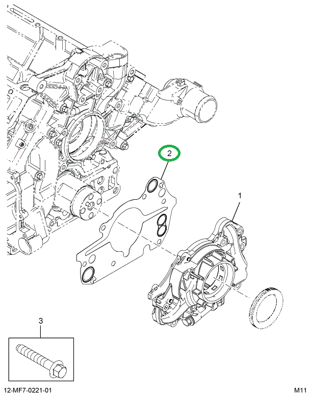 1881348C1 SEAL,GASKET OIL PUMP TO ENG BL