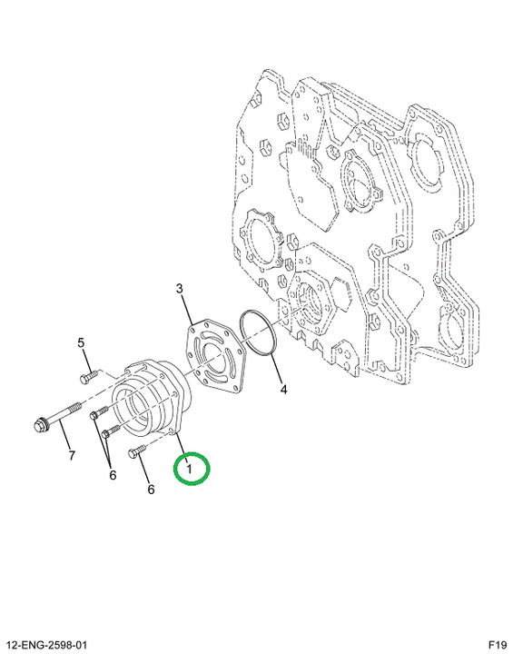 1881847C91 Housing, Oil Pump, W/ Sleeve K