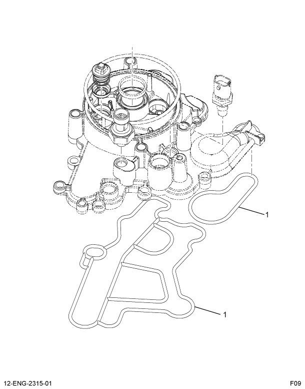 1882827C96 GASKET,KIT UPPER GASKET 4.5L