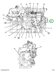 1883028C1 BOLT HEX FLANGE M10-1.5 X 135M