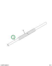 1883684C1 HOSE AIR COOLANT RETURN