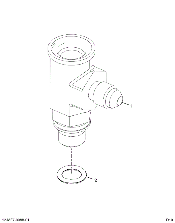 1884439C92 FITTING ASSY OIL OUTLET