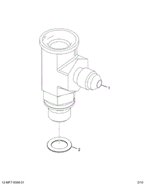 1884439C92 FITTING ASSY OIL OUTLET