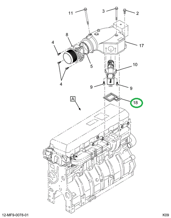 1884925C1 GASKET INLET DUCT-INTAKE MANIF