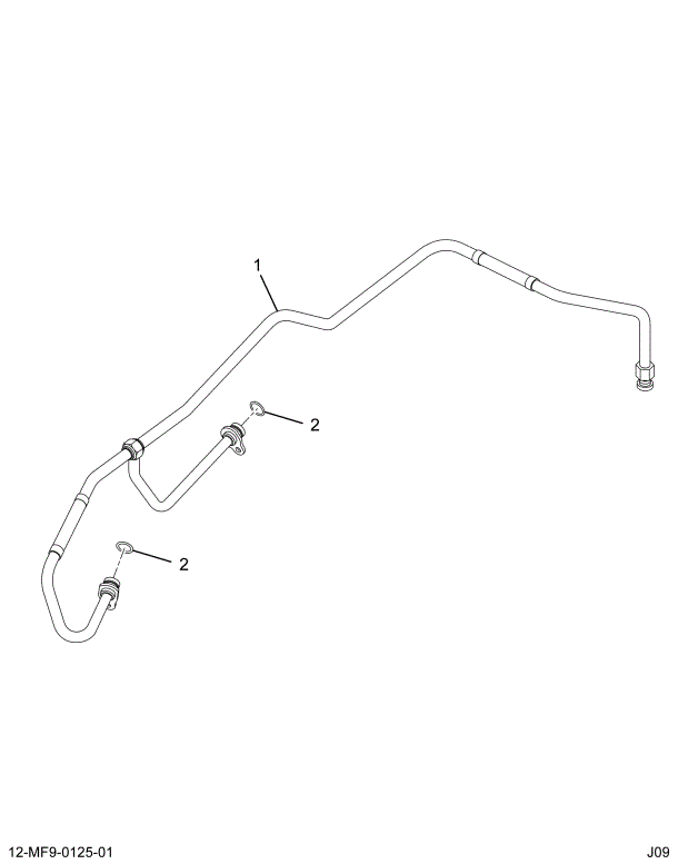 1885590C93 TUBE ASSY, TURBO OIL SUPPLY