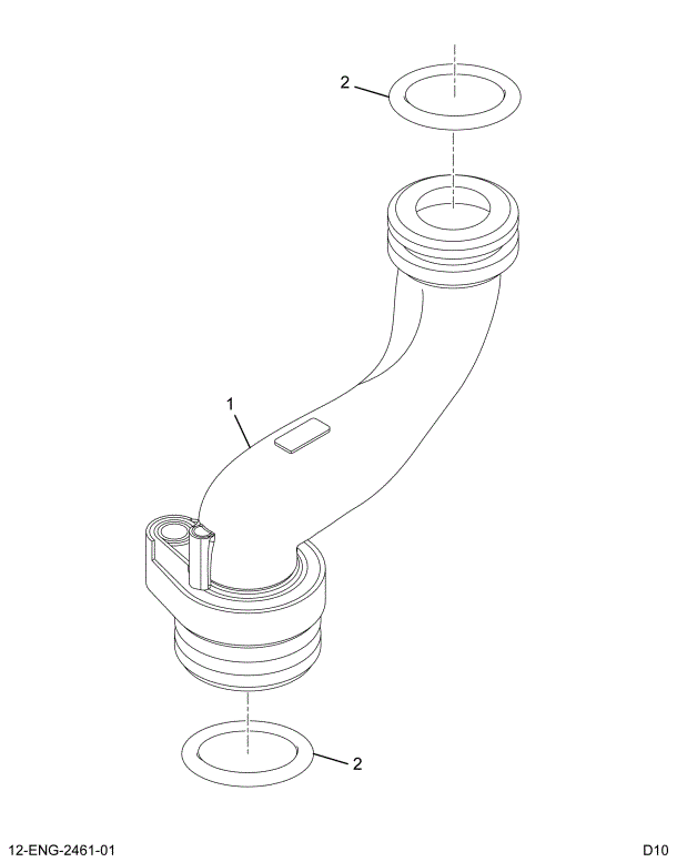 1885839C91 PIPE ASSY  EGR COOLANT SUPPLY