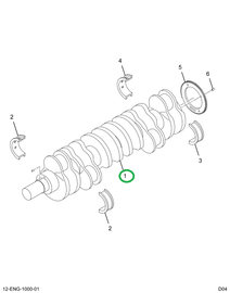 1885883C1 GEAR CRANKSHAFT