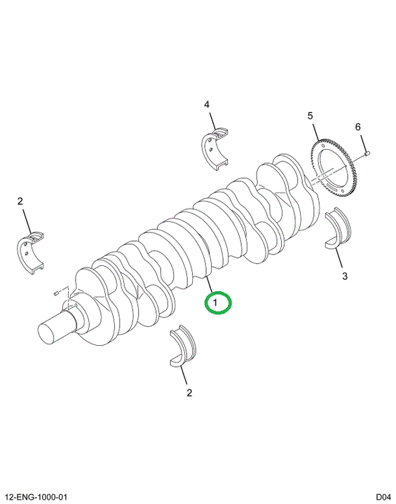 1885883C1 GEAR CRANKSHAFT