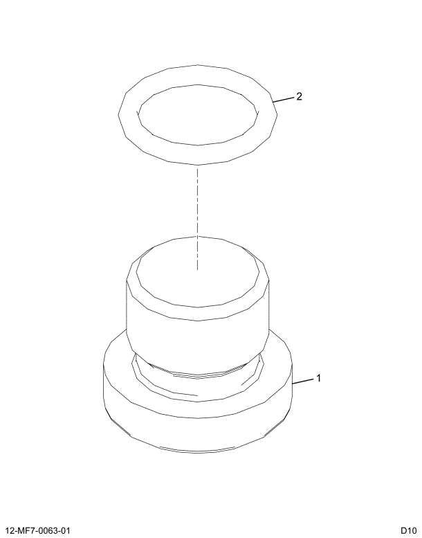 1886466C91 PLUG ASSY M16 STRAIGHT THREAD