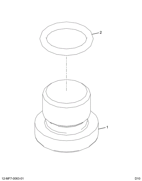 1886466C91 PLUG ASSY M16 STRAIGHT THREAD