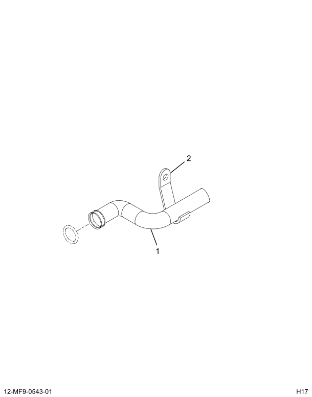 1888669C1 TUBE ASSY OIL COOLER RETURN