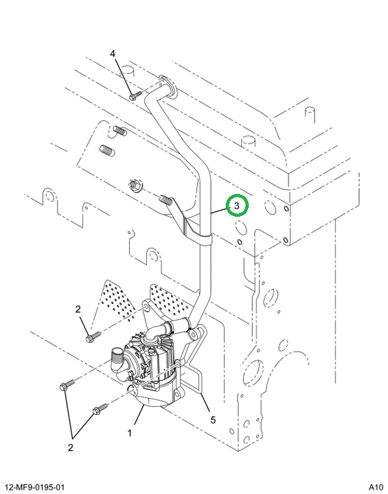 1888672C94 Tube Assembly Coolant Return O