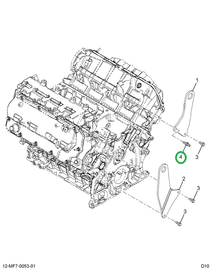 1889108C1 Stud, M10 X 25mm