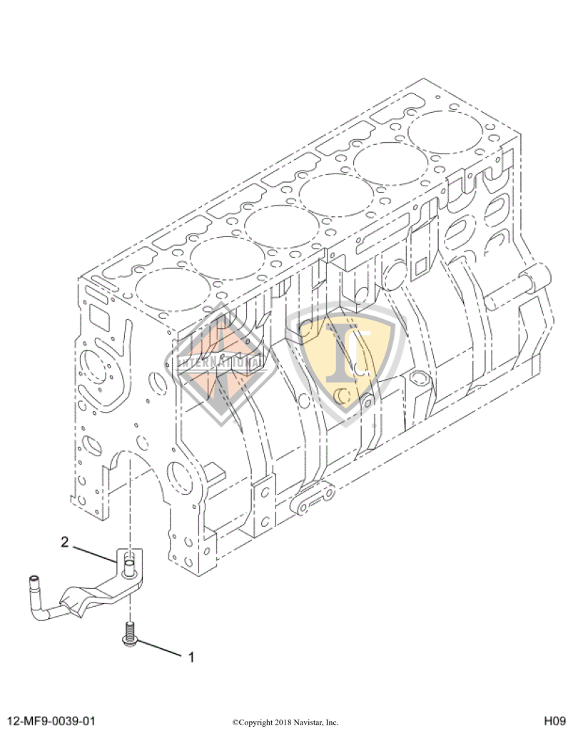 1889117C93 PACKAGE,KIT, PISTON COOLING JE