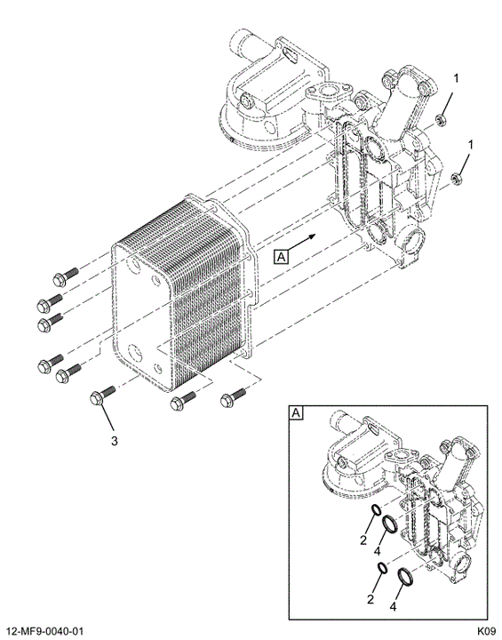 1889120C91 KT SEAL,KIT OIL COOLER MIDDLE