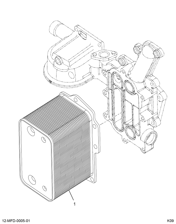 1889122C91 COOLER,KIT HEAT EXCHANGER W/SE