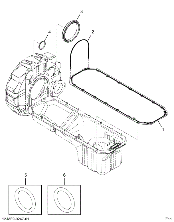 1889131C91 KT SEAL,KIT FLYWHEEL HOUSING S