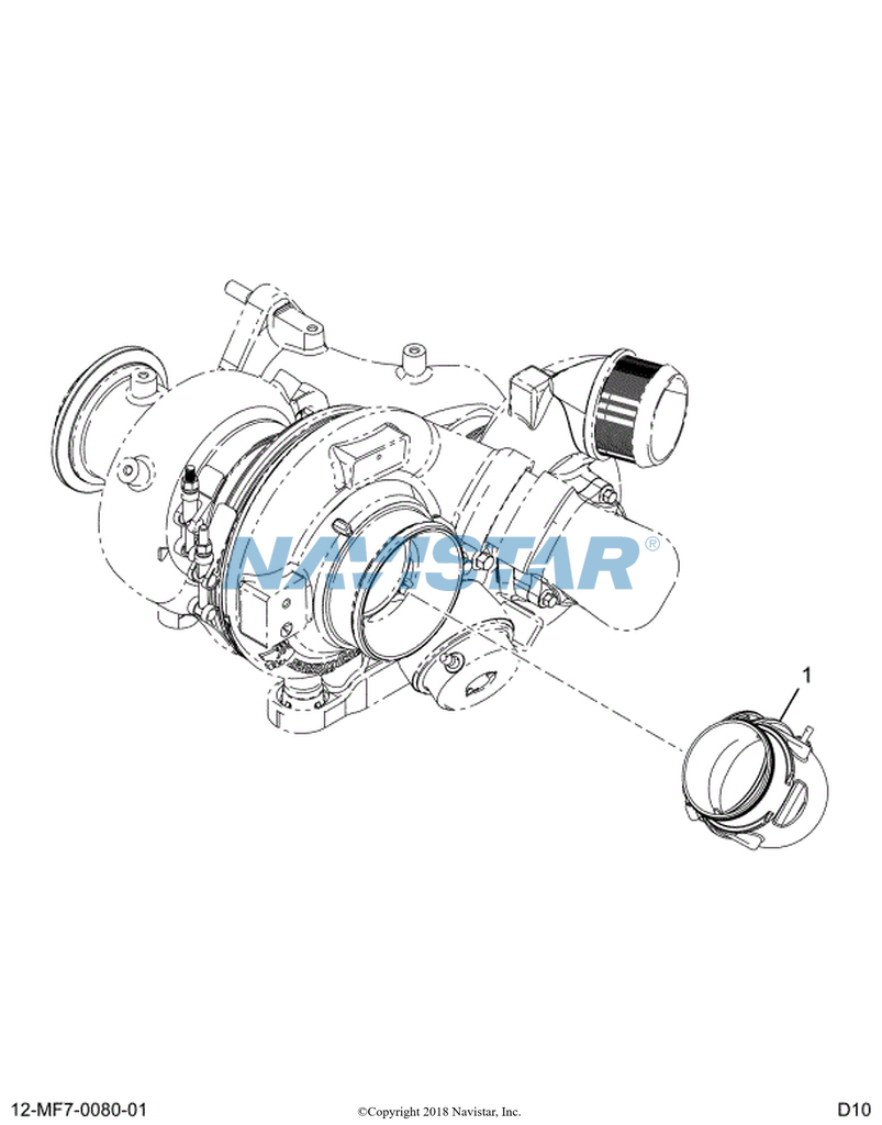 1889602C91 DUCT ASSEMBLY TURBO INLET