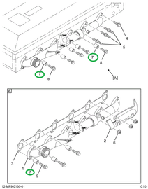 1889985C1 SPACER EXHAUST MANIFOLD BOLT