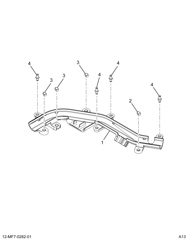 1890015C2 SHIELD ASSY HARNESS LOWER