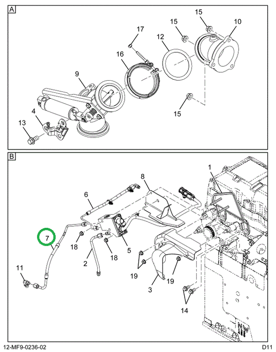 1891479C2 TUBE,HOSE EXH BRAKE VALVE TO A