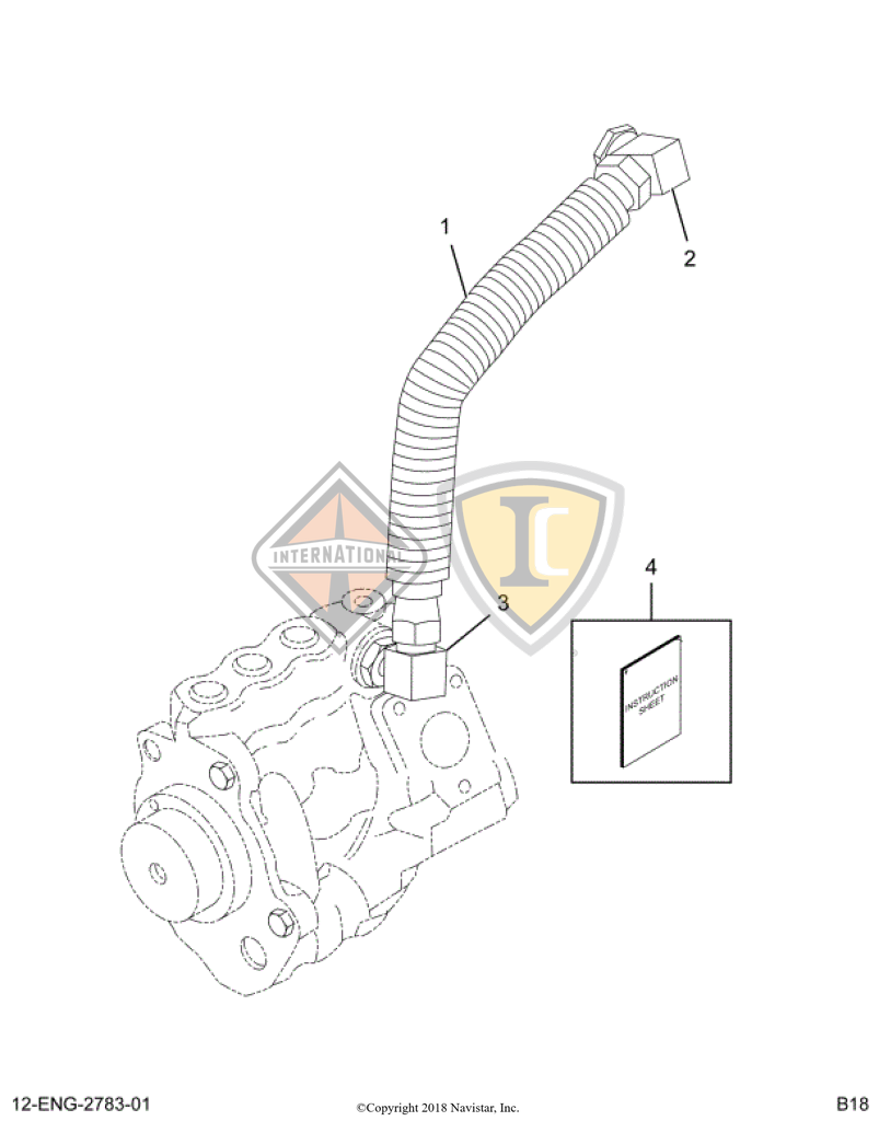 1893940C93 HOSE,KIT, HIGH PRESSURE HOSE W