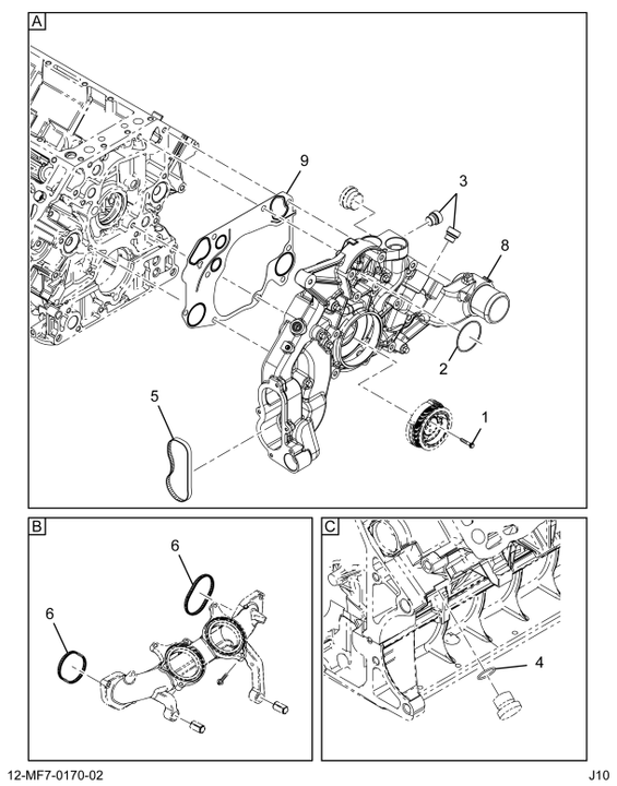 1899570C94 COVER,KIT FRONT COVER